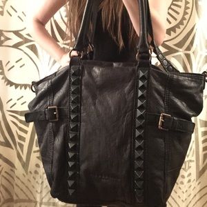 LIEBSKIND New York Studded Leather Tote