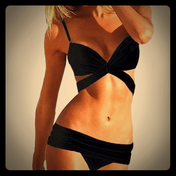 NWT black bikini