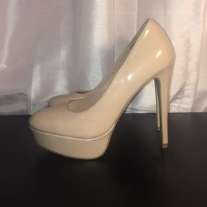 Nude high heels
