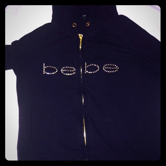 ❌sold❌Bebe hooded zip up sweatshirt