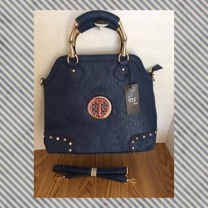 An exquisite NAVY colored handbag by MFCollection