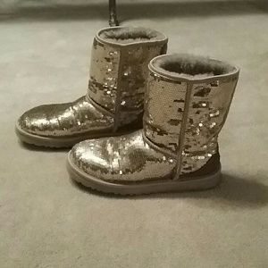 Sparkle Silver UGG boots