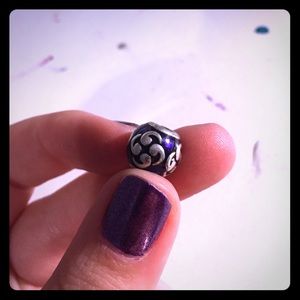 Purple pandora zen charm authentic!