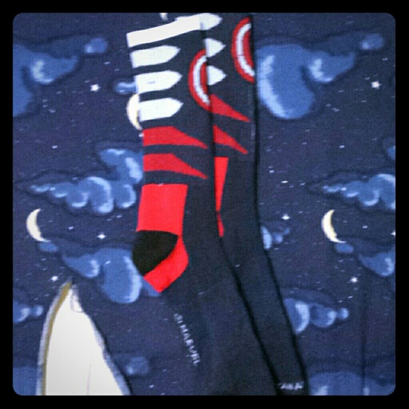 Captain America Logo Knee Socks