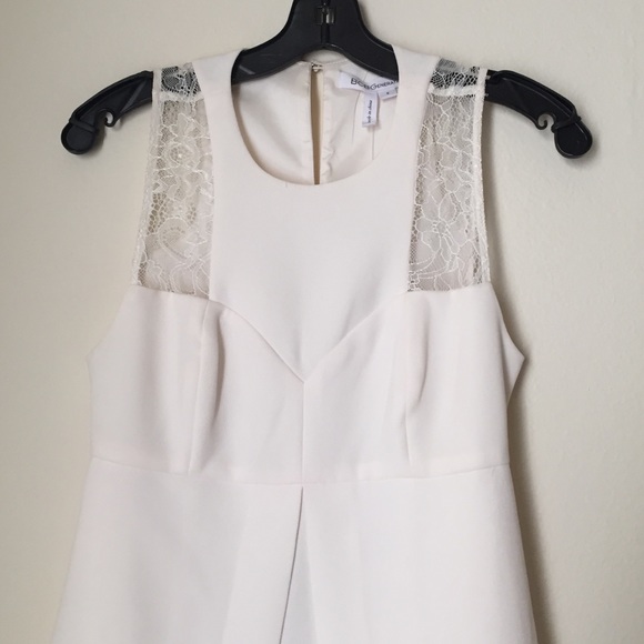 BCBGeneration Babydoll White Dress - Picture 3 of 4