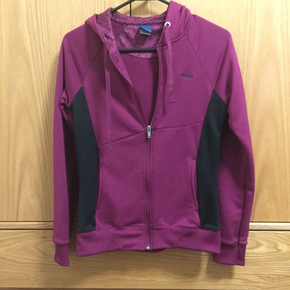 Reebok Tops - Reebok hooded zip up sweatshirt