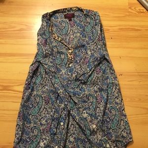 Paisley patterned long sleeve shirt