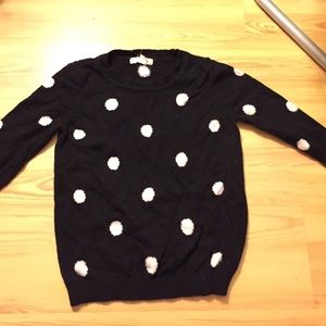 Black and white sweater