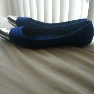Royal blue flats