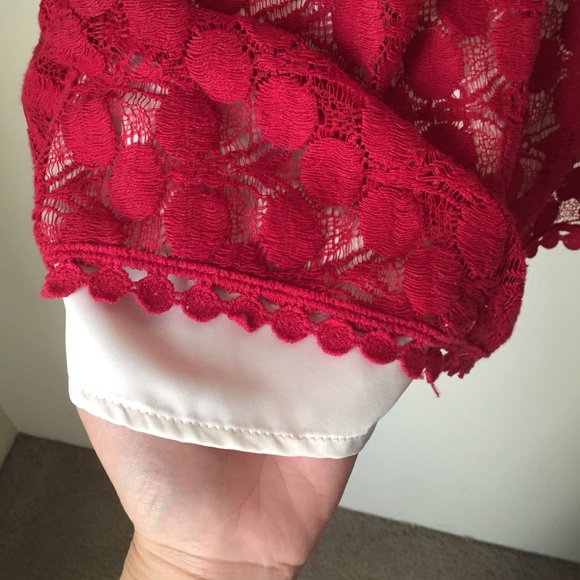 Red Kensie Fit and Flare Dress - Picture 3 of 4