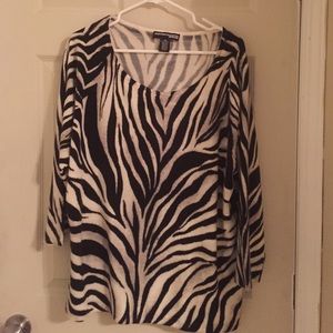 Vintage zebra knit