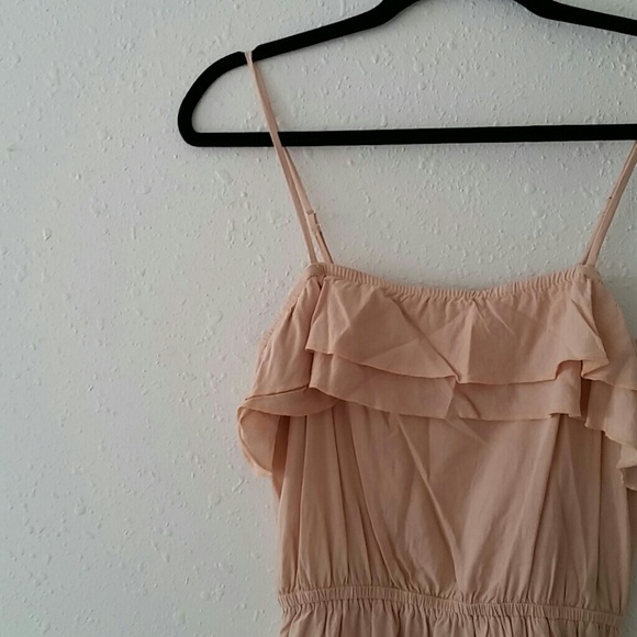 Peach Ruffle Dress