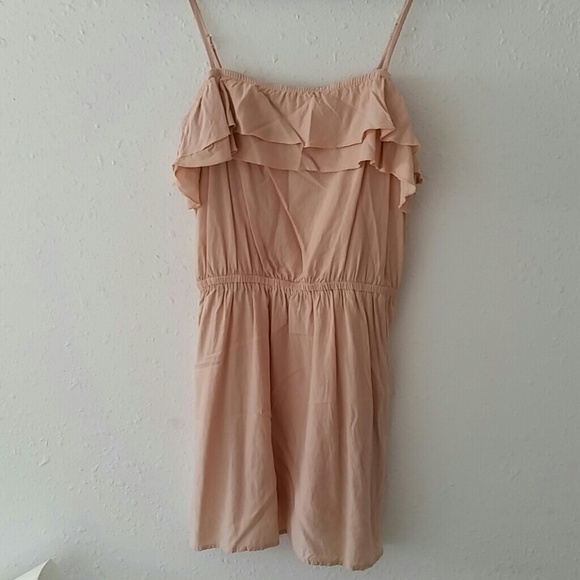 Peach Ruffle Dress - Picture 2 of 2