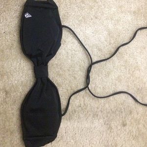 Black volcom swim top