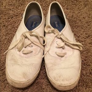 White leather keds