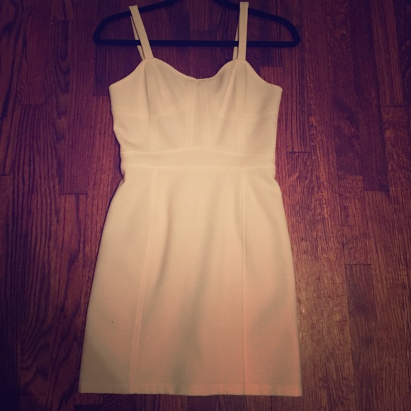 Sparkle & Fade Dresses & Skirts - Urban outfitters off white bustier dress.