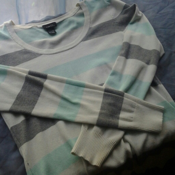 Form-fitting stripe sweater