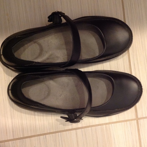 Maryjane platform leather shoes