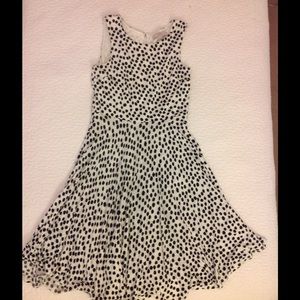 LOFT Abstract polka dot jersey dress