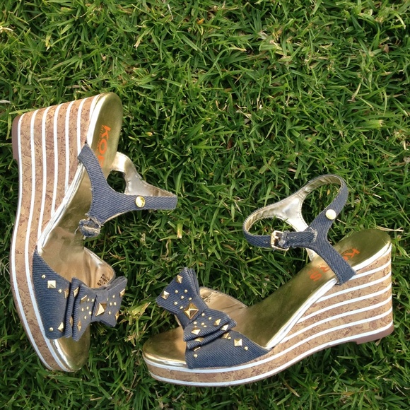 KORS Michael Kors Denim Wedges