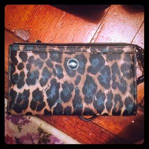 Coach Leopard Ocelot Wristlet