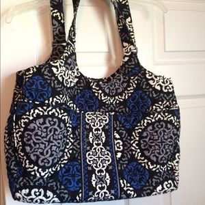 Vera Bradley Laptop Carry-All- Canterberry Cobalt