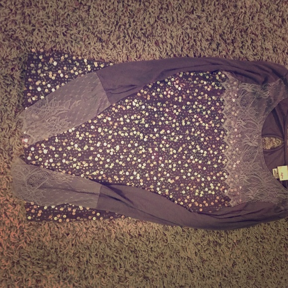 Daytrip long sleeve sequin shirt