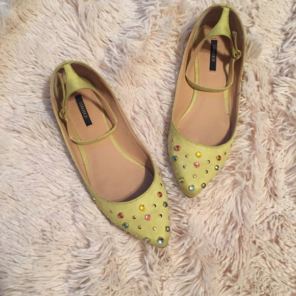 Studded Ankle Strap Flats