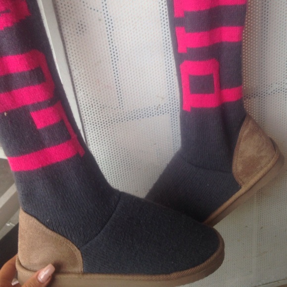 Pink boots