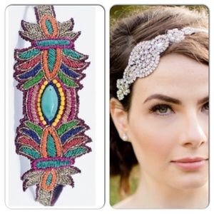Zara Accessories - Zara Embroidered with Gemstones Head Band! Zara Accessories - Zara Embroidered with Gemstones Head Band!