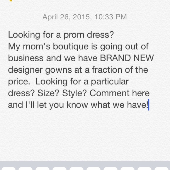 PROM AND FORMAL GOWNS