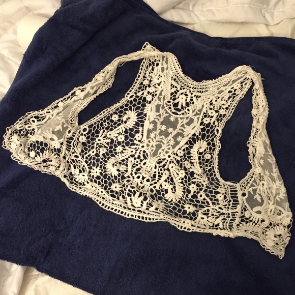 White Lace tribal vest
