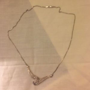 1 ct 10k Zigzag Necklace