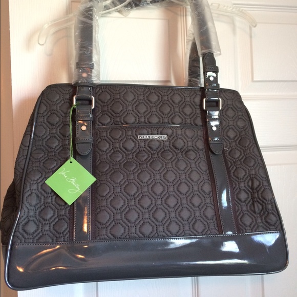 Vera Bradley Boxy Tote in Medium Gray