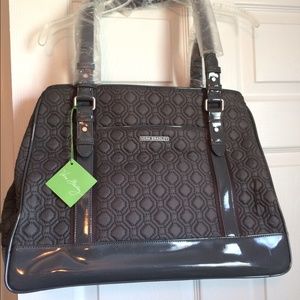 Vera Bradley Boxy Tote in Medium Gray