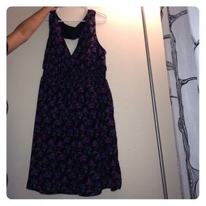 Purple floral dress