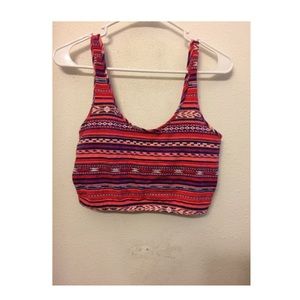 Forever 21 Tribal Print Crop Top/ Bralette