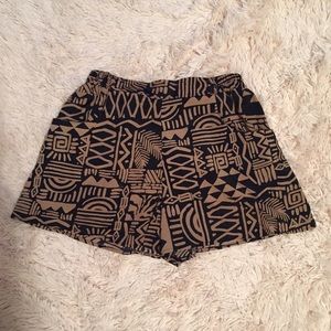 Tribal Print Shorts.