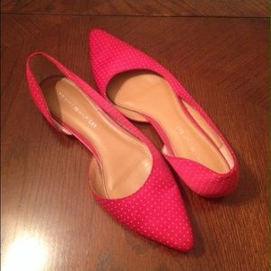 Tommy Hilfiger Red & Polkadot Pointed Flats