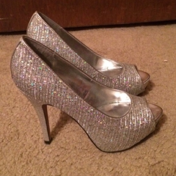 Sparkly high heels.