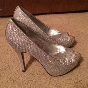 Sparkly high heels.