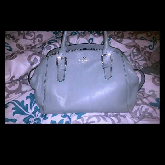 Kate Spade EUC Large Dusty Blue Sloan