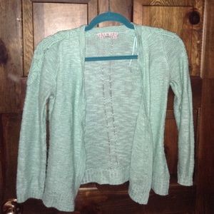 Teal cardigan crotchet size xx small