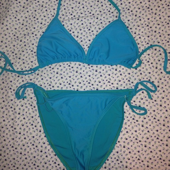 teal bikini