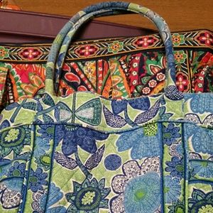 Vera Bradley Doodle Daisy Campus Tote