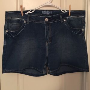 2 Pairs Karma Blue Jean Shorts