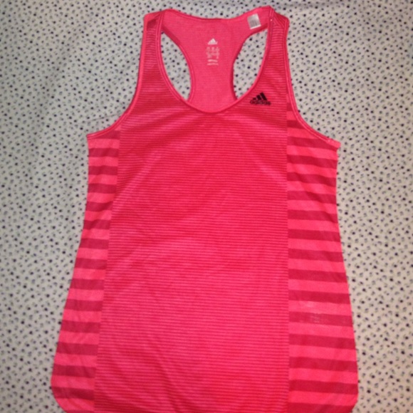 Adidas climalite Orange racerback workout tank