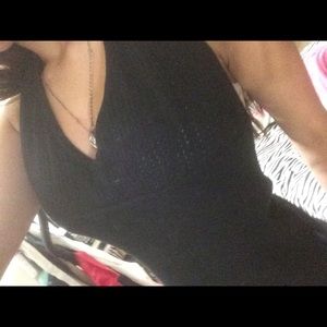 Tommy jeans black crotchet crop top