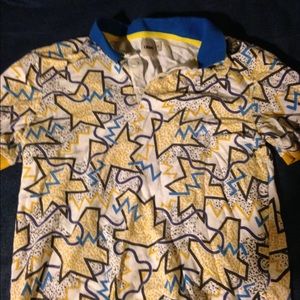 Men 80s themed polo