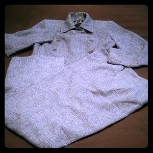 Black & white tweed pantsuit